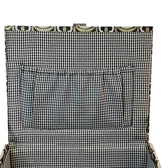 Vintage Blossom Cowgirl Horse Western Cigar Box Purse Handbag Top Handle - Picture 10 of 15